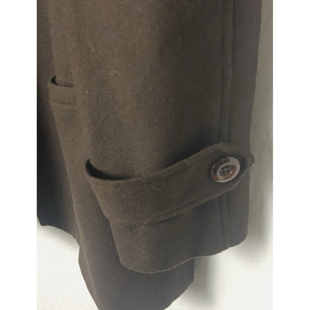 Requirements Womens Sz 10 Brown Blazer Wool Lined Belted Cuffs Office‎ Career - Picture 4 of 5